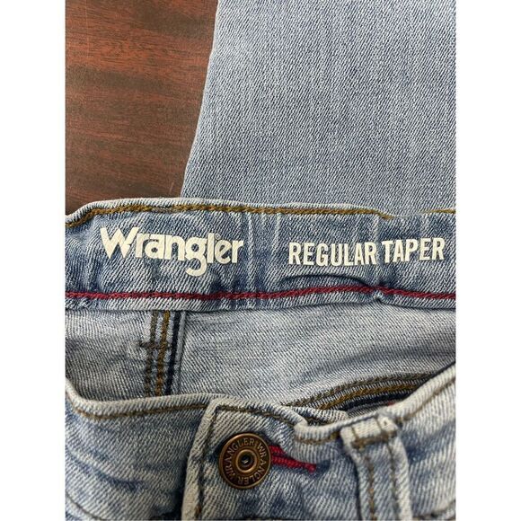 Wrangler Boys Regular Taper Denim Jeans Size 6 Regular - Picture 7 of 9